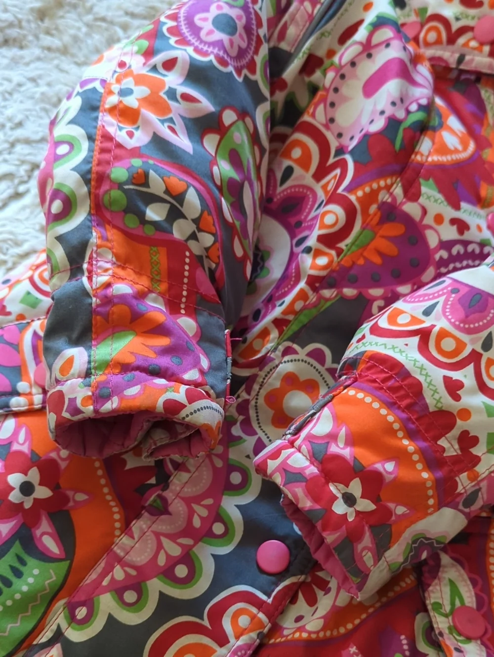 Hanna Andersson Bright Paisley Winter Coat, Size 3T